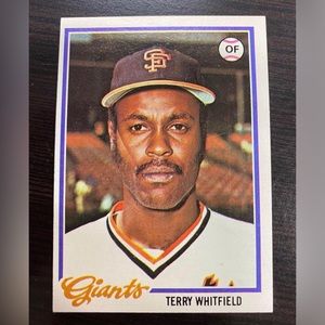1978 Topps Terry Whitfield San Francisco Giants #236